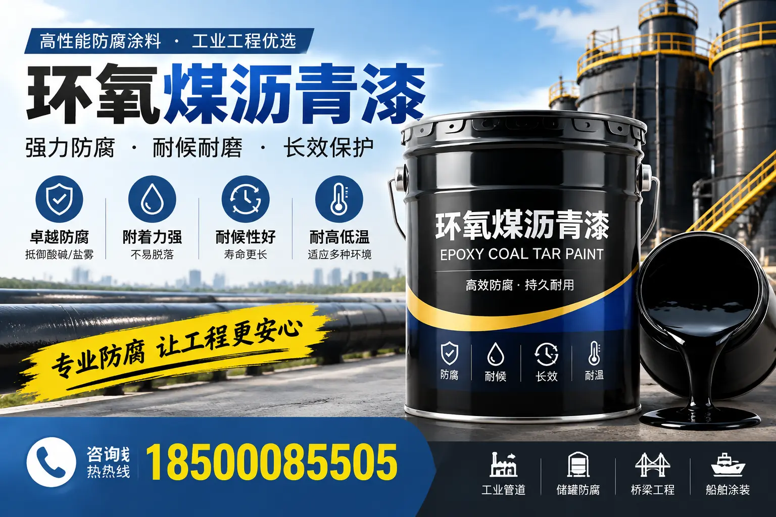 环氧煤沥青漆的施工方法与注意事项，确保在菏泽顺利完成